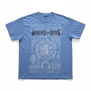 Express Blue Graphic Tee “Strength & Honor” – Size Large